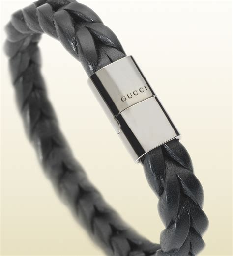 gucci mens bracelets|gucci leather bracelet for men.